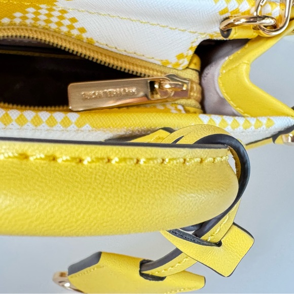 Michael Kors Mirella Mini Shopper Tote Shoulder Bag Sequins Yellow - Picture 12 of 13